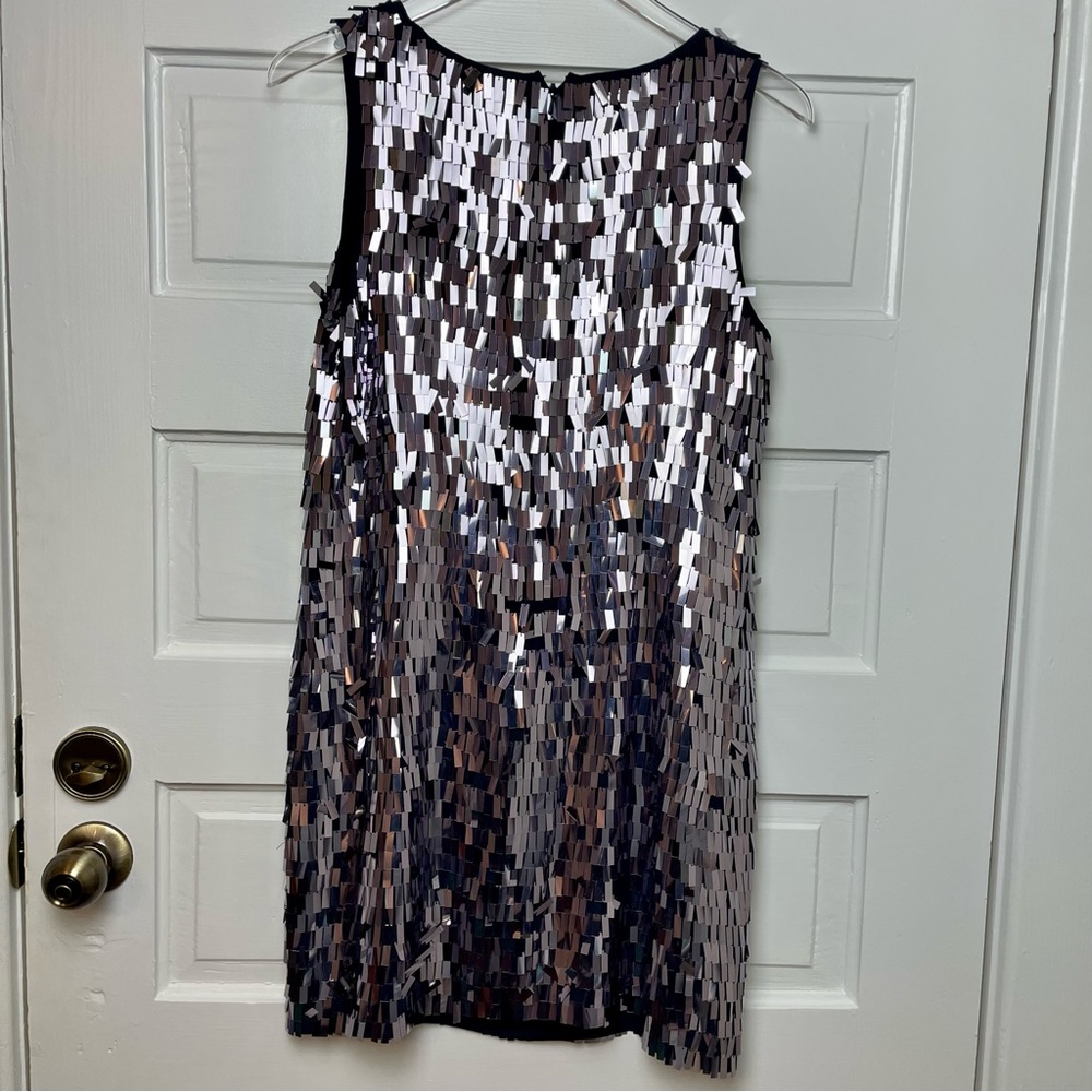 TORY BURCH sequin shift dress. SZ 6 - Picture 2 of 11